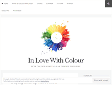 Tablet Screenshot of inlovewithcolour.com